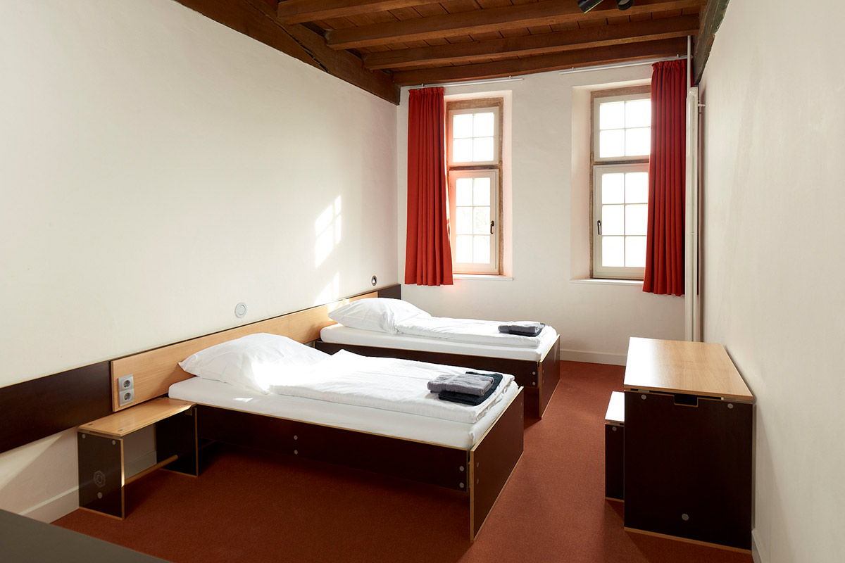 Kloster Frenswegen Hotel Zimmer Bett